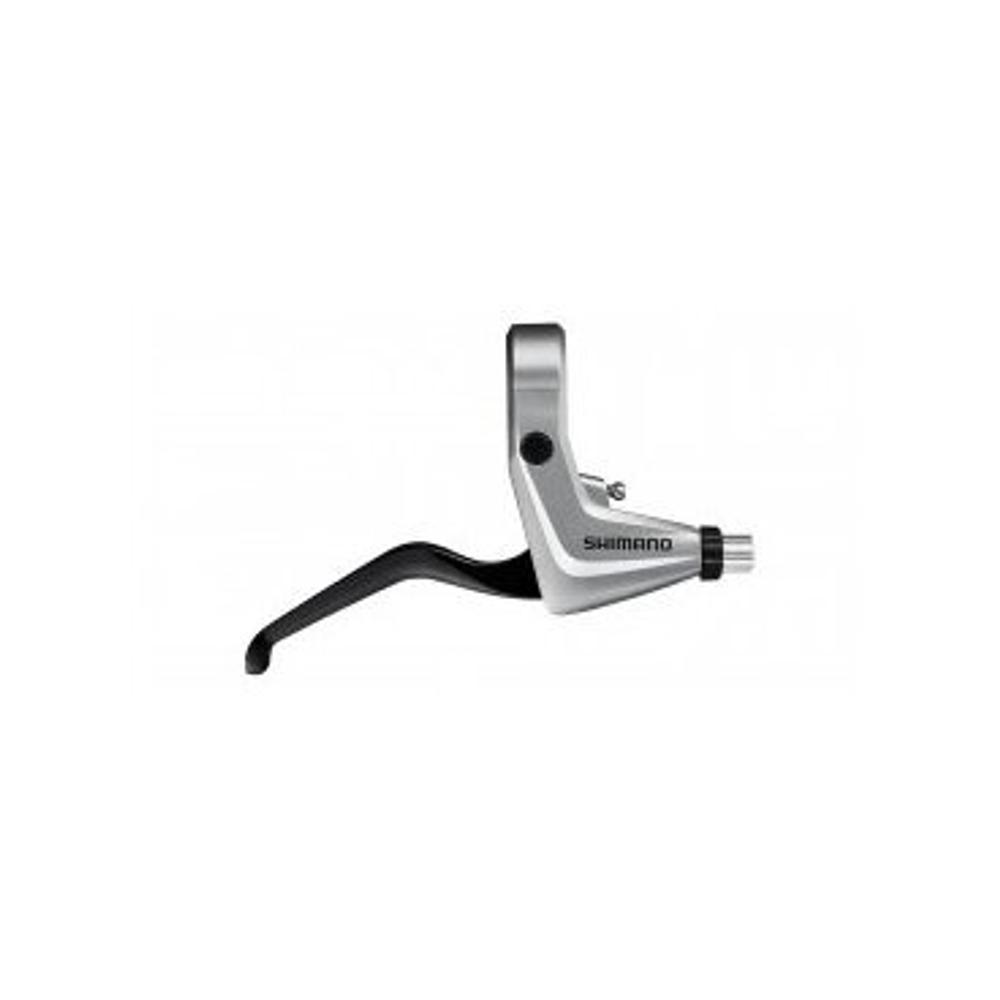 Тормозная ручка левая 2 пальца серебро BL-T4000 Alivio V-Brake