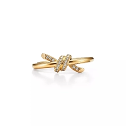 Кольцо из жёлтого золота и бриллиантов, Tiffany👑Knot