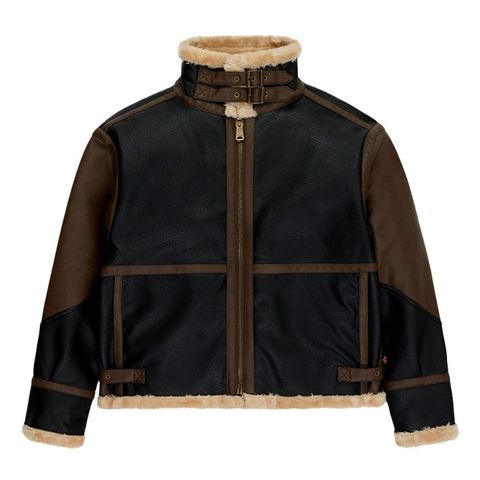 Куртка Alpha Industries Faux Leather B-3 Mod Jacket Espresso (Коричневый)
