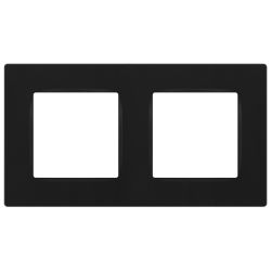 Рамка для розеток и выключателей ЭРА Серия 12 12-5202-05 на 2 поста, Классик, антрацит