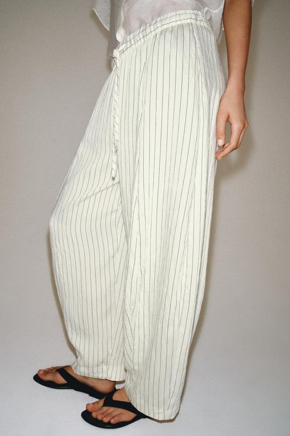 ZARA БРЮКИ BARREL — ZW COLLECTION, ПОЛОСКИ