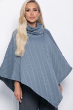 Пончо Арина (серое) Б11009 LT Collection