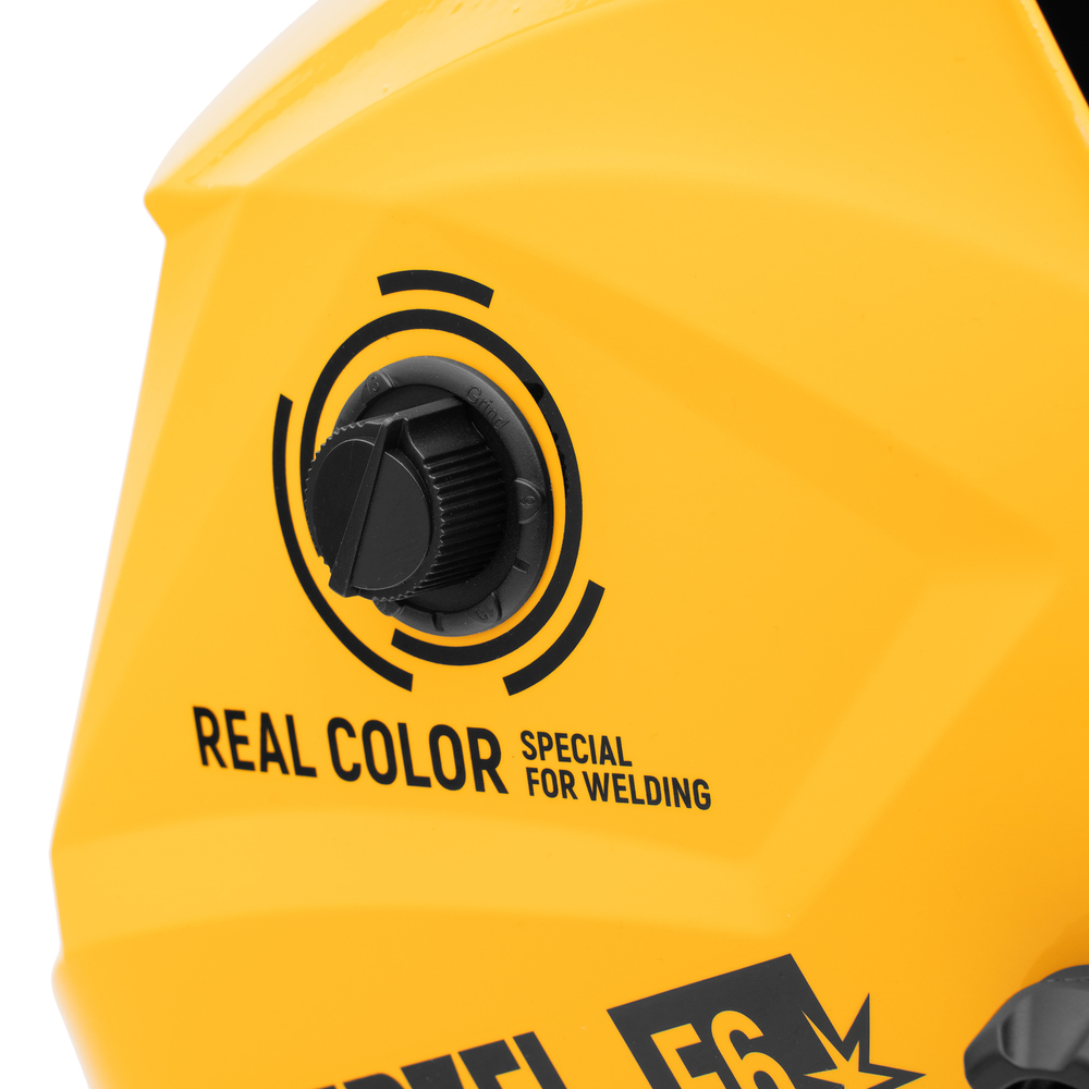 Щиток защитный лицевой (маска сварщика) F6, см. окно 93х43, Real Color, DIN4/5-8/9-13// Denzel