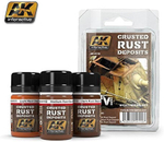 Набор красок AK Interactive Crusted Rust Deposits