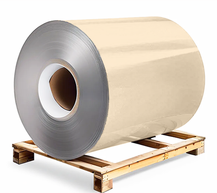 Сталь оцинкованная 0,7х1250х3000 мм RAL 1015 светло-бежевый Грунт обр.стороны / защ.пленка