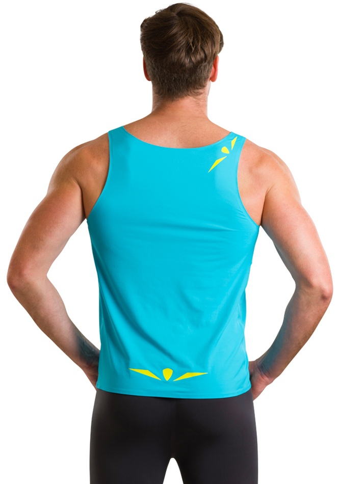 МАЙКА МУЖСКАЯ TOP TANK | SKYBLUE YELLOW