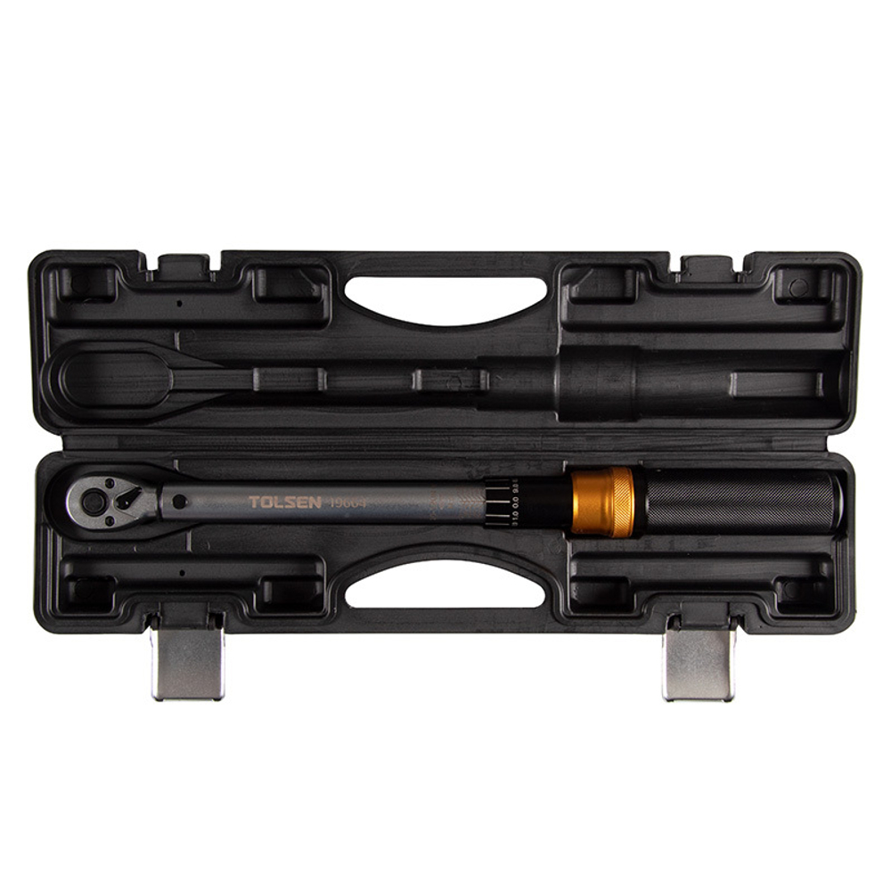 TOLSEN (TT19664) Динамометрический ключ 3/8", 20-120 Нм, для левой и правой резьбы, кейс