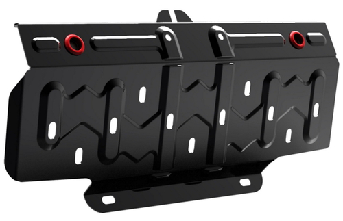 Защита радиатора АвтоБроня для SsangYong Actyon II (V - все) 2010-2021, штампованная, сталь 1.8 мм, с крепежом, 111.05308.1