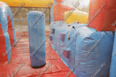 Коммерческий надувной батут "Батутный дрифт" 5,5*3*2,5 м