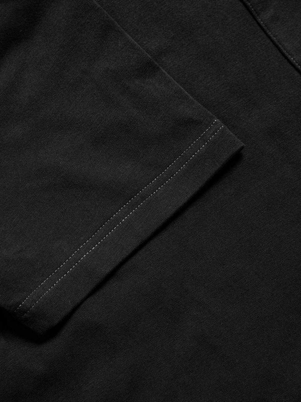 Футболка с карманом черная - фото 3