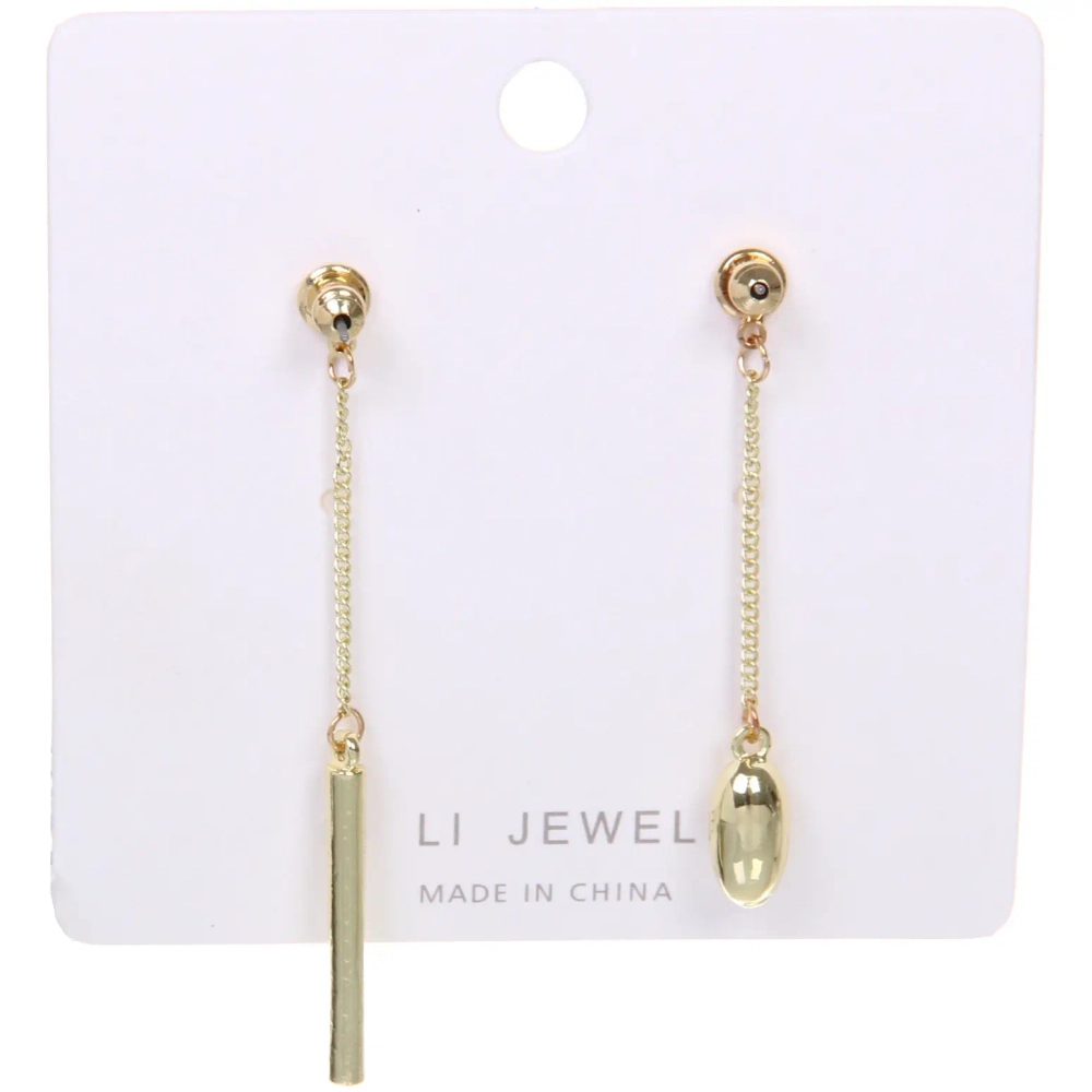 Серьги «ЭЛЛОДИ», винтаж, цвет золото и серебро, 6,4*2см