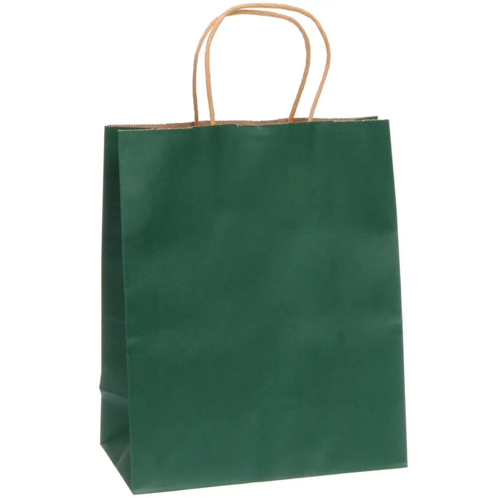 Пакет подарочный «Классика» 27*22*11 см, тёмно зеленый