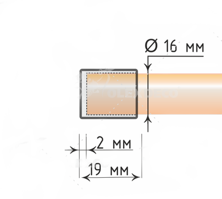 Наконечники "Цилиндр Ост" кованых карнизов для штор d16 мм, цвет бронза