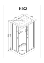 Душевая кабина AvaCan K402S с электрикой