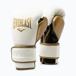 Боксёрские перчатки Everlast Powerlock 2 white/gold