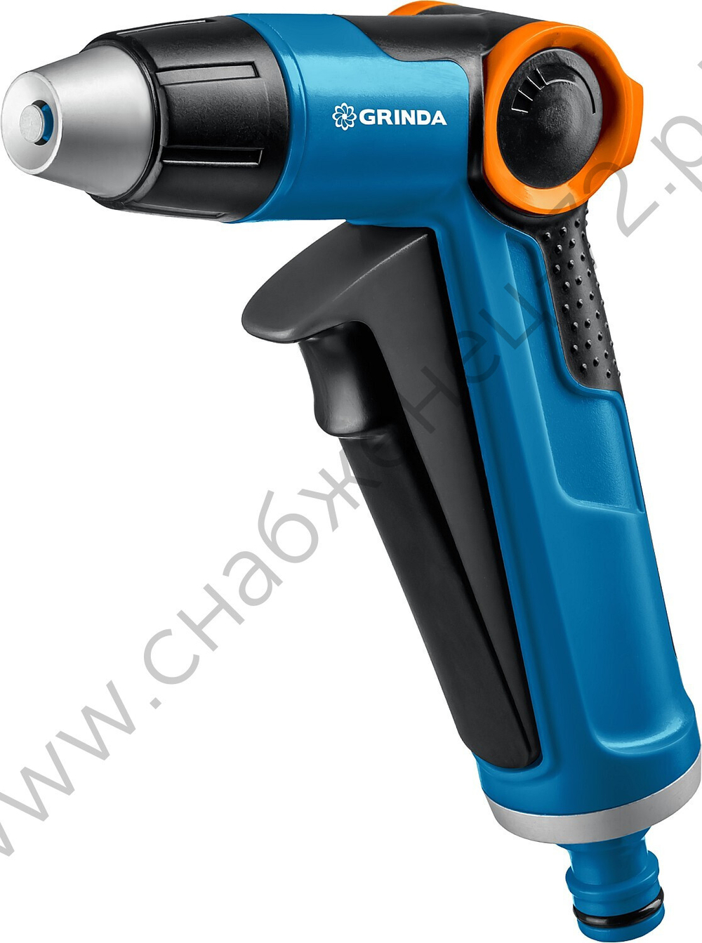 GRINDA X-R, с регулятором напора, плавная регулировка, курок спереди, двухкомпонентный, поливочный пистолет, PROLine (8-427113)