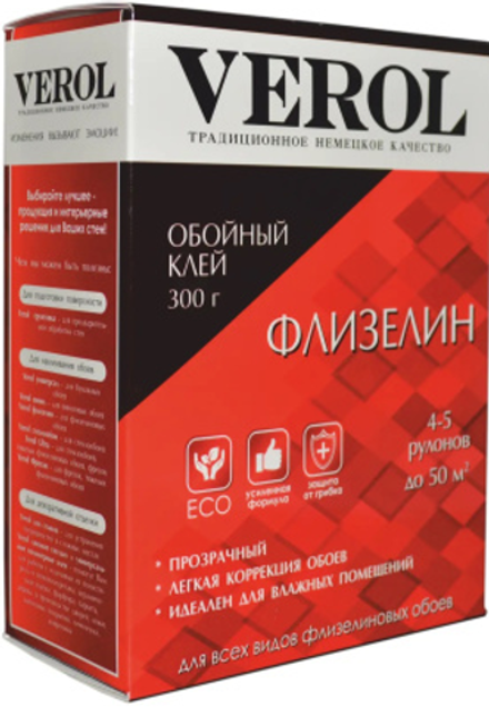 Клей обойный "Verol" Флизелин универсальный, 300г