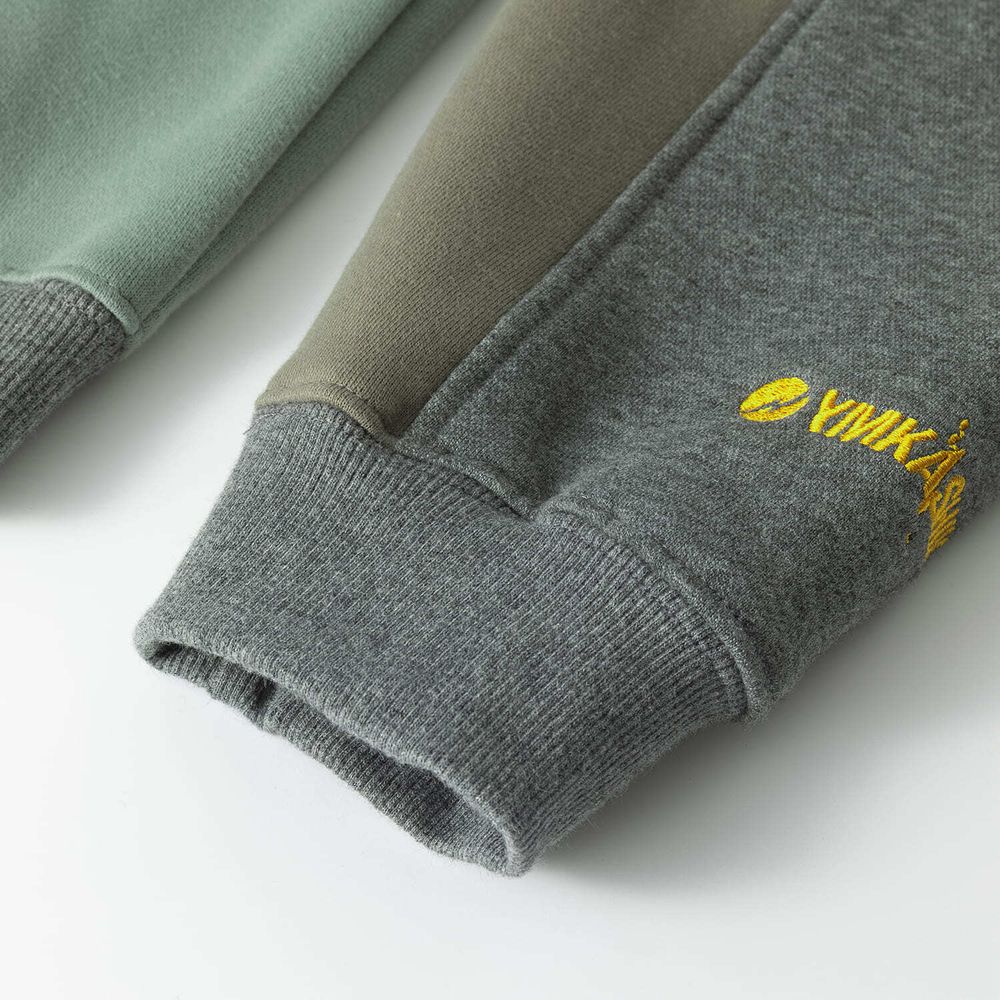 Купить Худи Ymkashix HTF Three Color Block серый / зеленый Худи Ymkashix HTF Three Color Block серый / зеленый