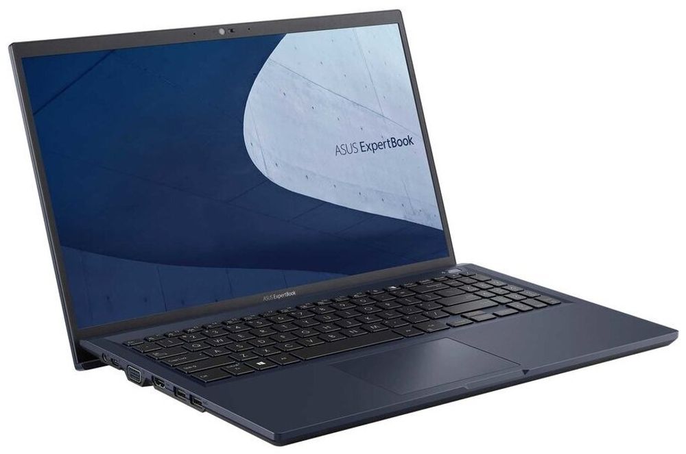 Ноутбук ASUS ExpertBook B1 B1500CEAE-BQ1763 90NX0441-M21280 Intel Core i5 1135G7/ 8192 Mb/ 15.6&amp;quot; Full HD 1920x1080/ 512 Gb SSD/ Intel Iris Xe Graphics/ No OS, синий (Star Black)