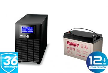 Комплект ИБП SC 1000 LI + GPL 12-100