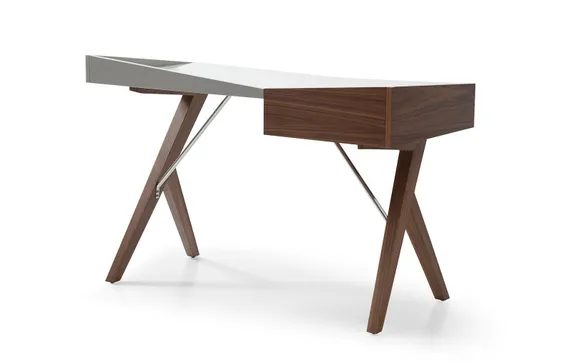 Письменный стол Mysen с выдвижным ящиком, орех