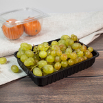 Одноразовый контейнер пластиковый 500 мл черный 179*132*37 мм ПП