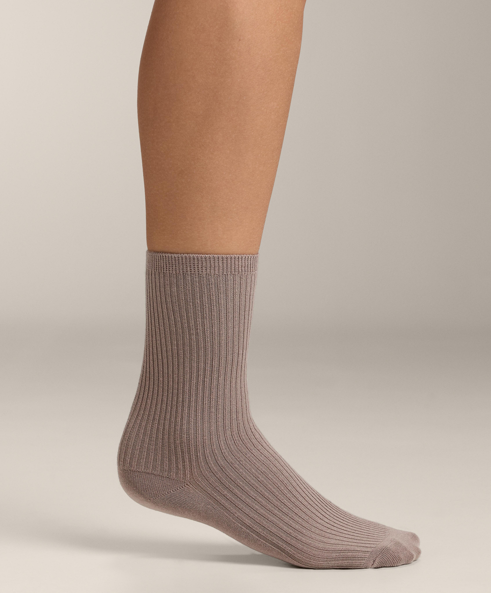 OYSHO Пять пар классических носков с хлопком, террактовый