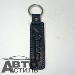 Брелок для ключей Кожа  МАН MAN  (Плоский)