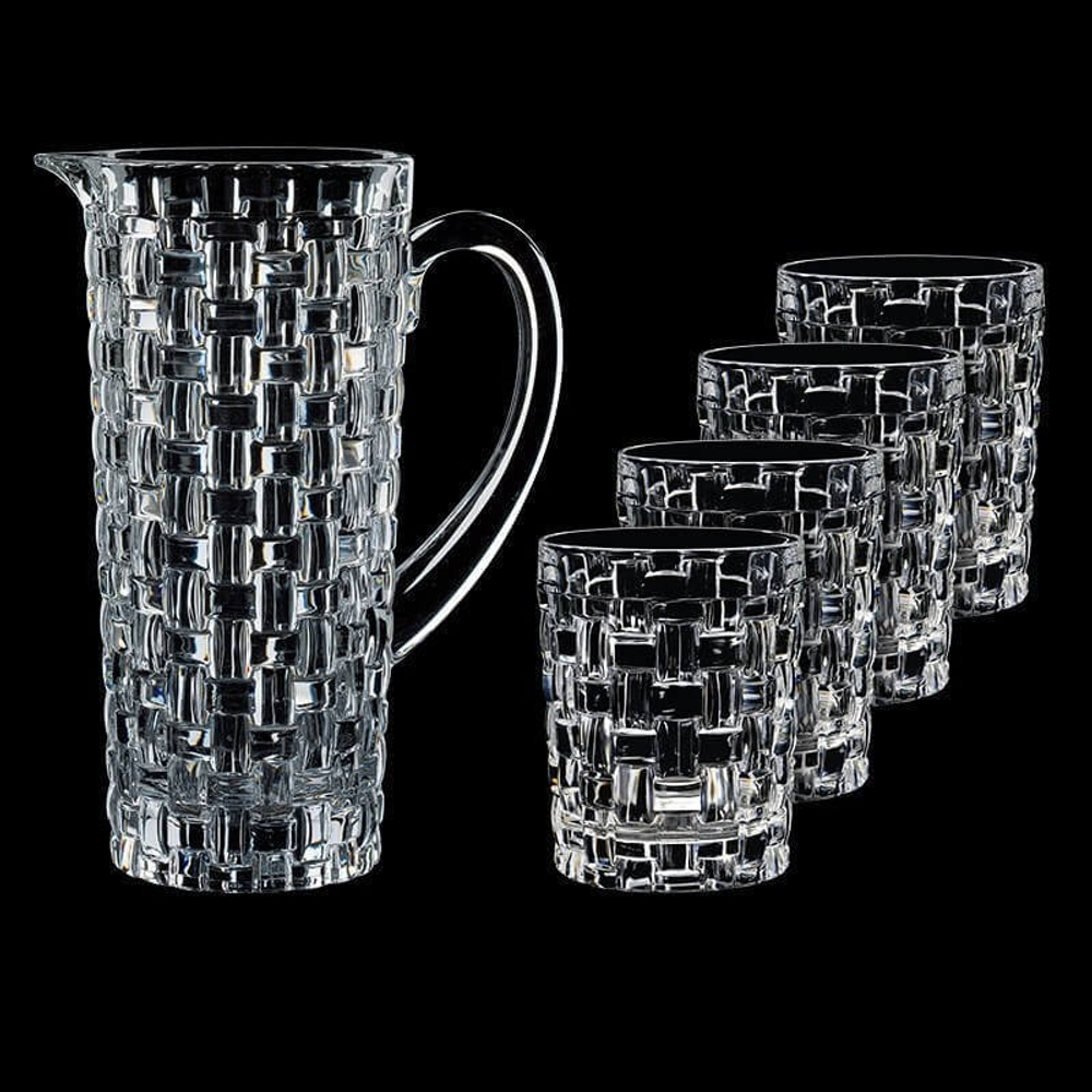 Набор 5 предметов: графин 1,1 л + 4 стакана 330 мл, Bossa Nova, Nachtmann