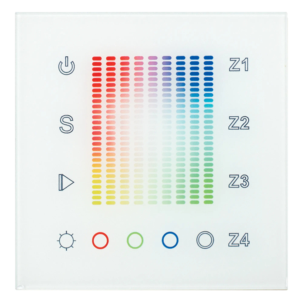 Панель Sens SR-2831AC-RF-IN White (220V,RGB,4зоны) (Arlight, IP20 Пластик, 3 года) 018202