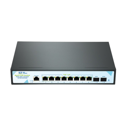 Коммутатор управляемый на 8 PoE портов ST-S308POE(8G/2S/1C/120W/A) PRO