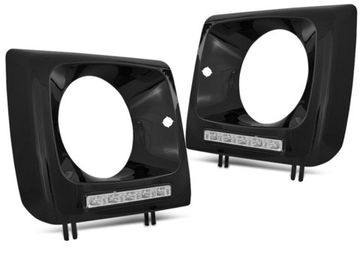 Дневные ходовые огни для Mercedes G-Class W463 (01-12) черные глянцевые