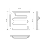 Полотенцесушитель MIXLINE SIMPLE PM2 50х60 1'' ПОЛКА