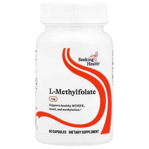 Seeking Health, L-метилфолат, 1 мг, 60 капсул