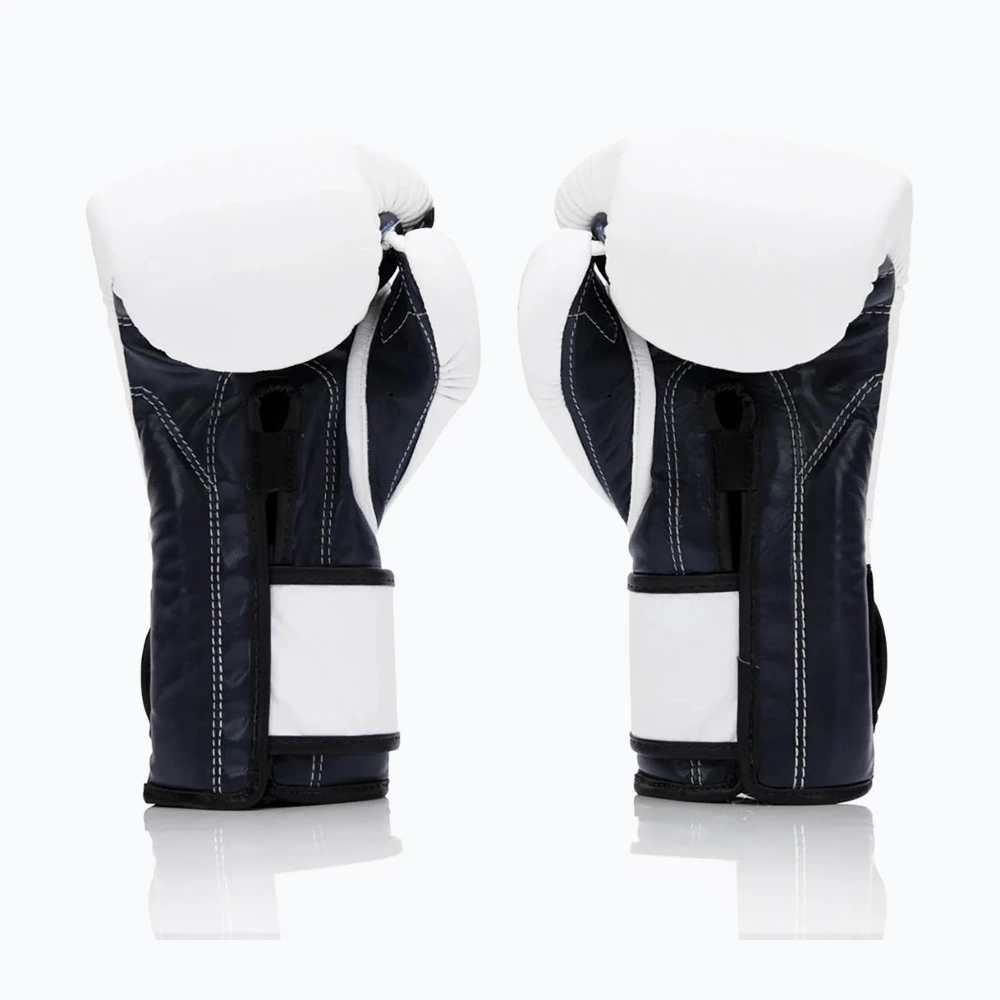 Боксёрские перчатки Fairtex Heavy Hitter's Mexican Style white/blue