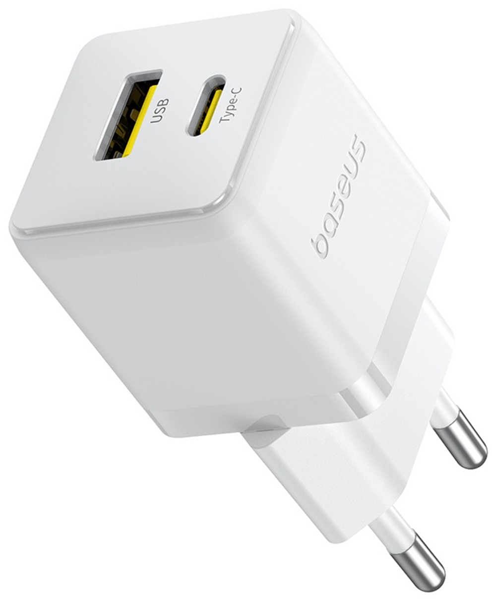 Зарядное устройство Baseus Palm USB Type-C, USB белый