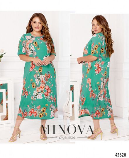 Платье 21-11-Бирюзовый Minova Фото 1