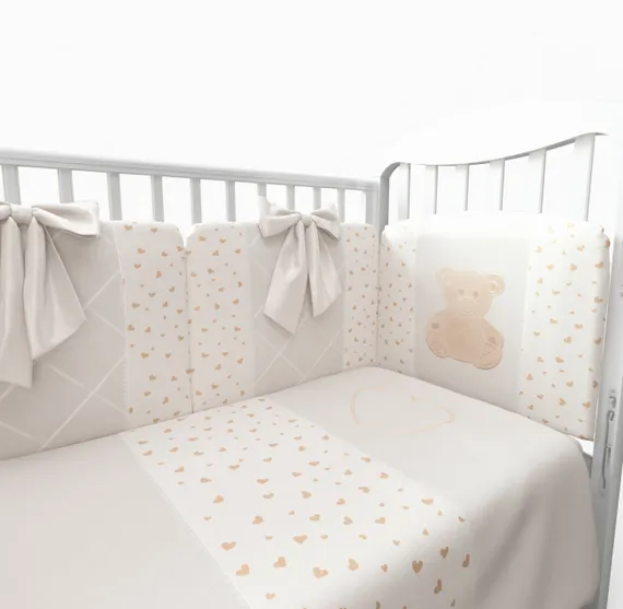 Набор в кровать для новорожденных Lollycottons Marsel, Кремовый
