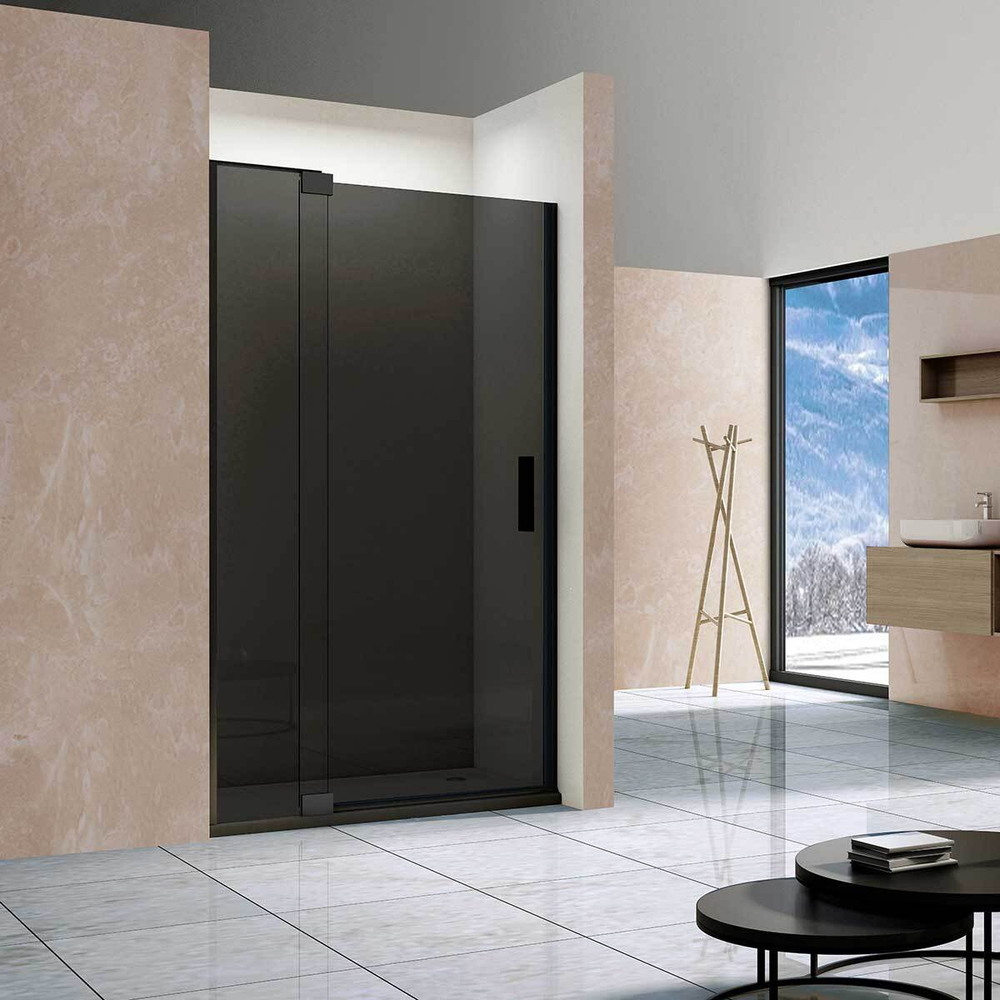 Душевая дверь Extra VDP-1E8090CGB, 800/900, черный, стекло тонированное