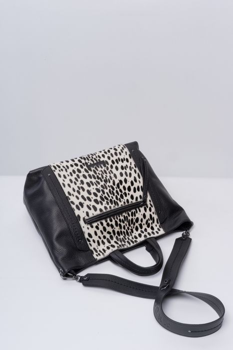 Шоппер с меховым принтом VISONA'