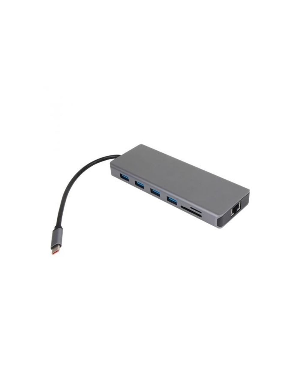 Док-станция для ноутбука/ПК Концентратор VCOM CU4706 TypeC / (2*HDMI+DP)4K*60Hz 3*USB3.0 TC USB2.0 RJ45 SD TF PD audio TC адаптер