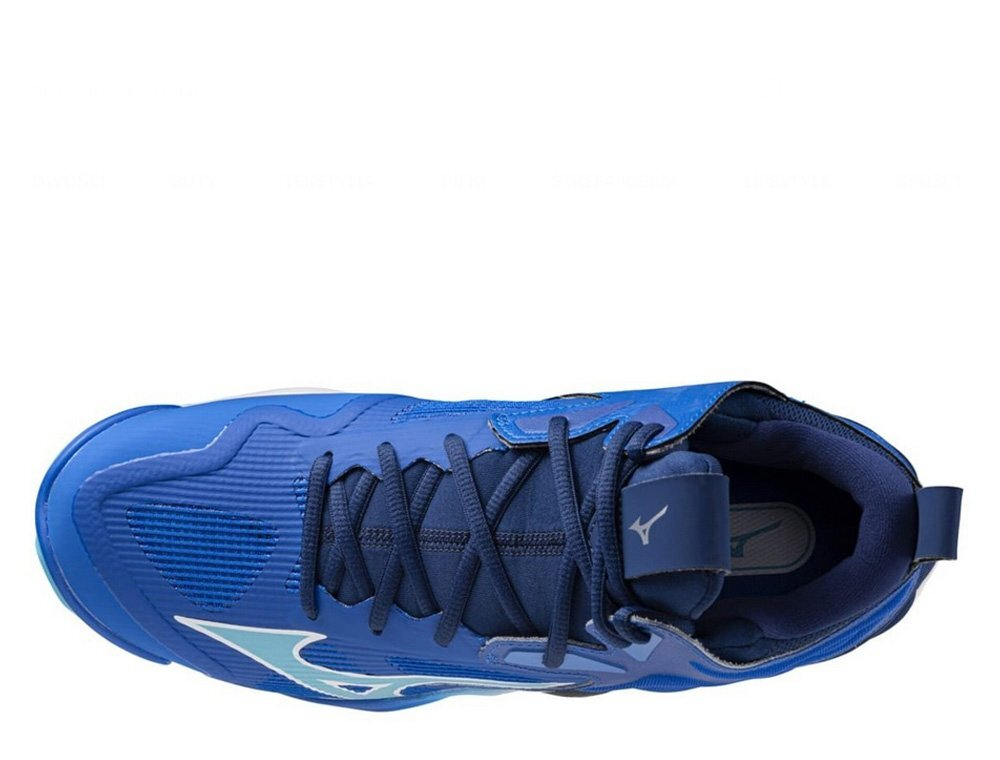 Mizuno Wave Momentum 3 MID shoes Blue 21 845 Basketball Store