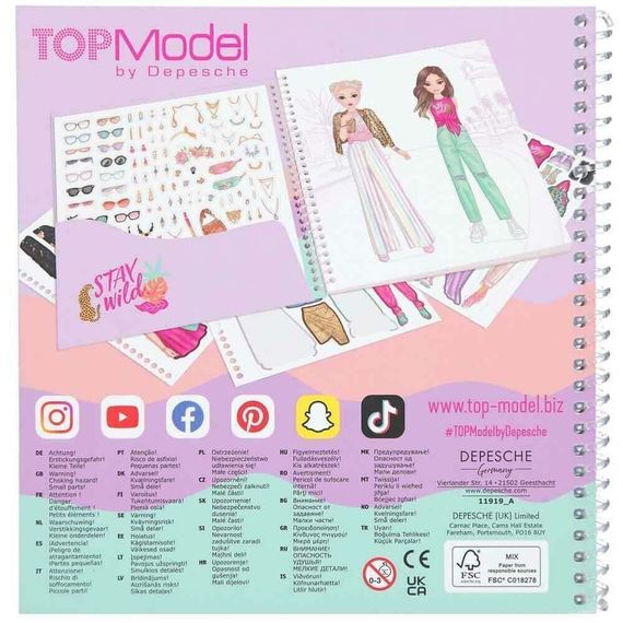 TOPModel Dress Me Up Stickerbook URBAN JUNGLE