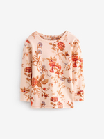 Пижама для девочки Next B30-731, 3 шт., Бордовый, Розовый, Кремовый