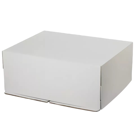 Коробка для торта белая 40х30х20 см