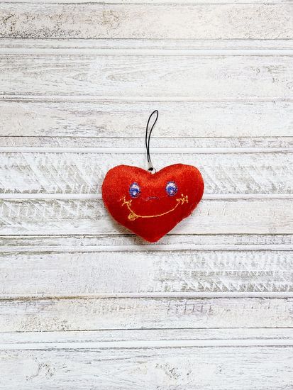 Сердечки мягкие 7 см, 3 шт