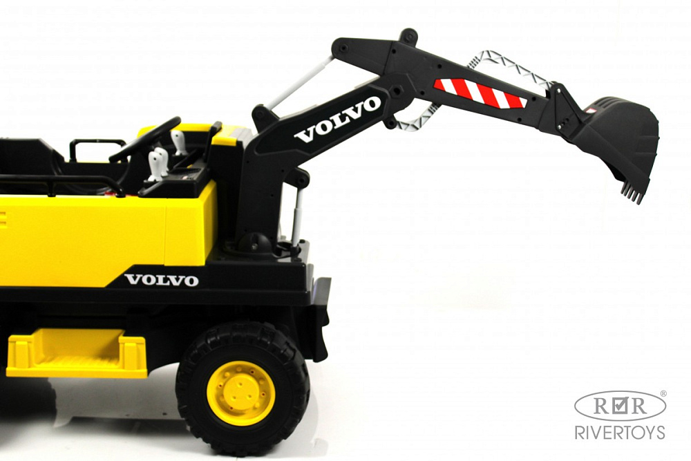 Детский электромобиль RiverToys трактор Volvo Y444YY YELLOW желтый