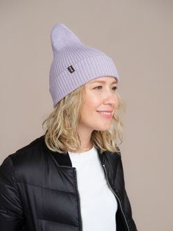 Шапка вязаная весенняя/осенняя МУЛА (Лаванда)