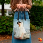 Сумка шоппер с принтом BTS