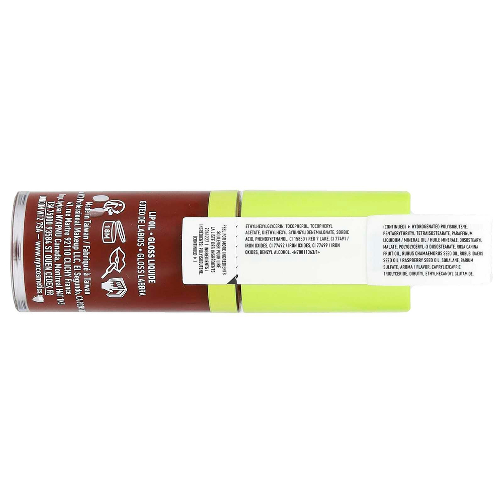 NYX Professional Makeup, Капля для губ с жирным маслом, 08 Status Update, 4,8 мл (0,16 жидк. Унции)